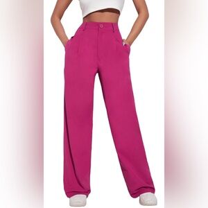 High Waisted Wide Leg Trousers